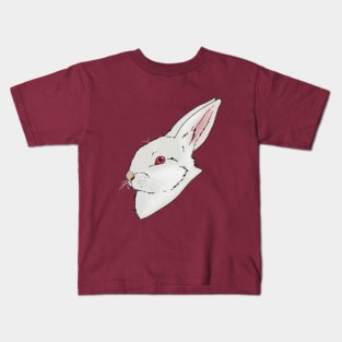 Albino Bunny Head Kids T-Shirt